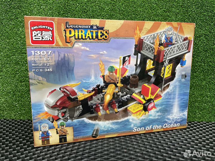 Конструктор Пиратский корабль аналог лего