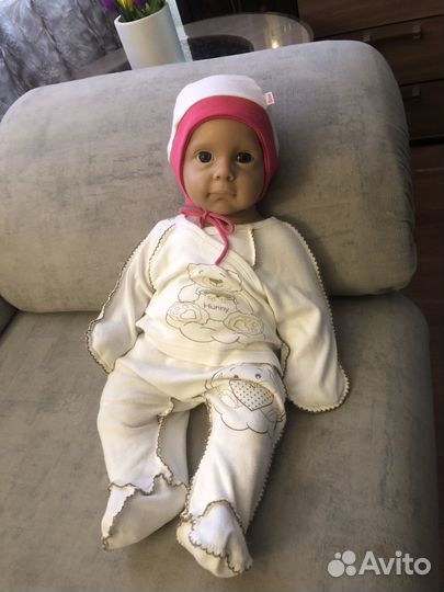 Пупс кукла реборн полностью силиконовая 4 кг 53 см