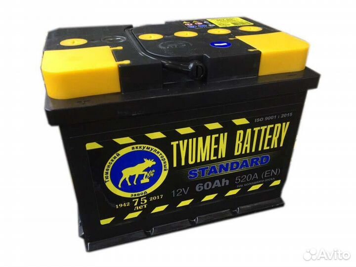 Аккумулятор Tyumen Battery 60 Ah с гарантией