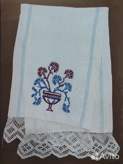 Рушник винтаж СССР, полотенце вафельное