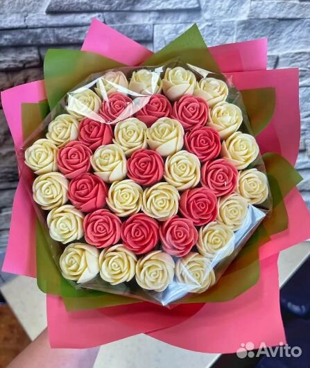 Букет из шоколадных чайных роз