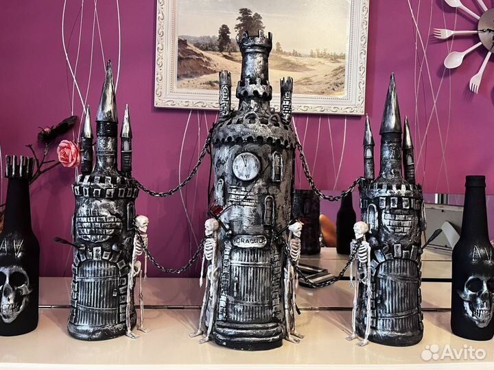 Шикарный набор бутылок