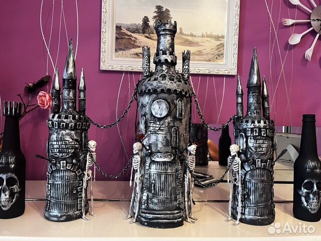 Шикарный набор бутылок