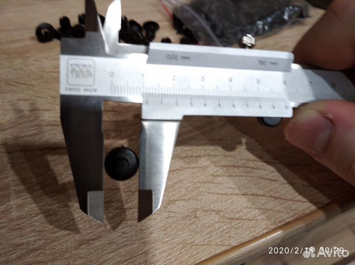 Заклепки, пукли, зажимы 6мм