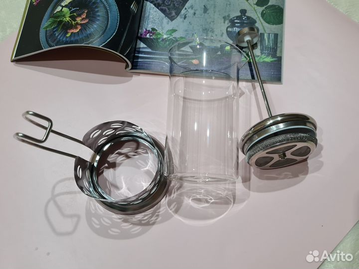 Чайник заварочный стеклянный френч пресс новый