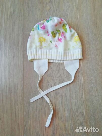 Шапка весенняя для девочки 1-3 года