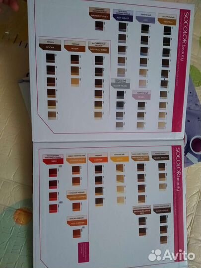 Палитра красок для волос Matrix