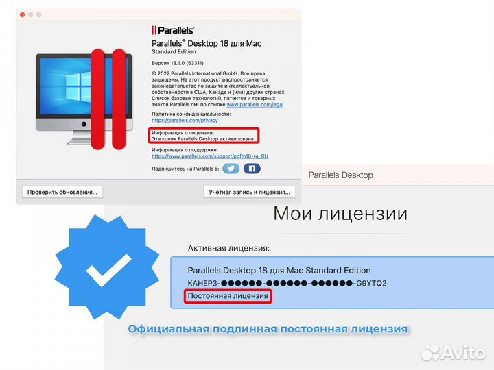 Parallels Desktop 19, 18, Лицензия навсегда