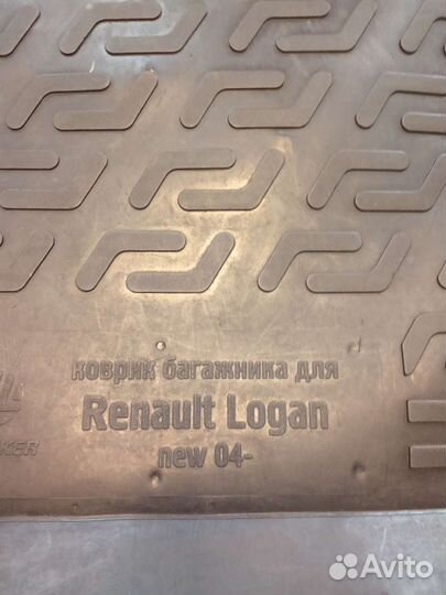 Коврик в багажник логан 1