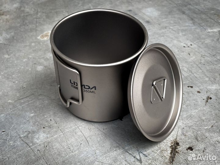 Титановая кружка Lixada 350 ml для туризма