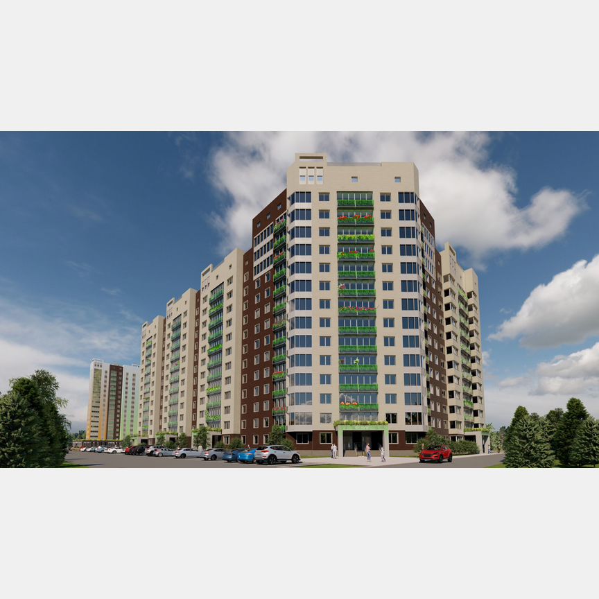 2-к. квартира, 60,4 м², 1/9 эт.