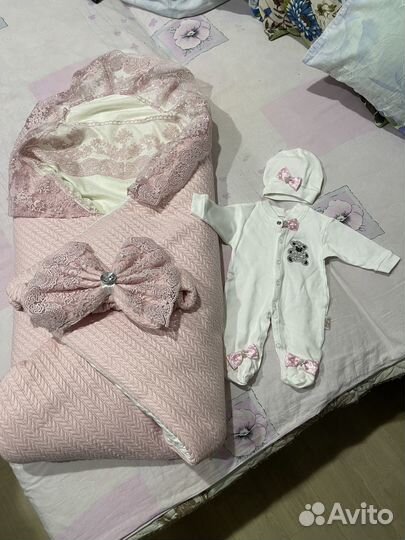 Конверт на выписку зимний для девочки