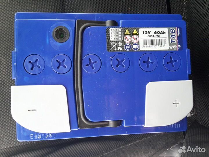 Аккумулятор TAB 60a/ч 36 мес., гарантия