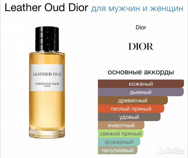 Christian Dior Leather Oud оригинал тестер 125 мл