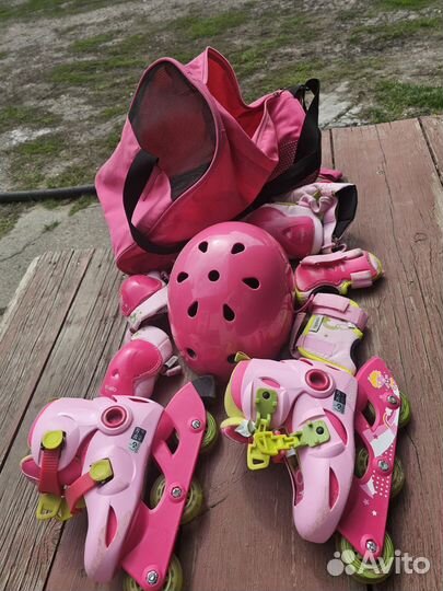 Роликовые коньки детские раздвижные
