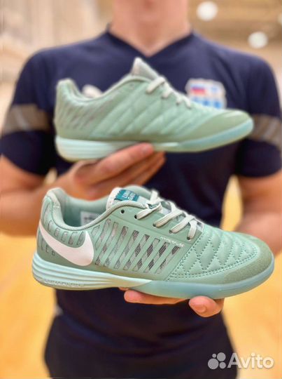 Футзалки Nike Lunar Gato2 Light Green детские