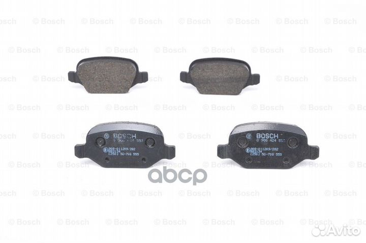 Колодки тормозные дисковые зад 0 986 424 55