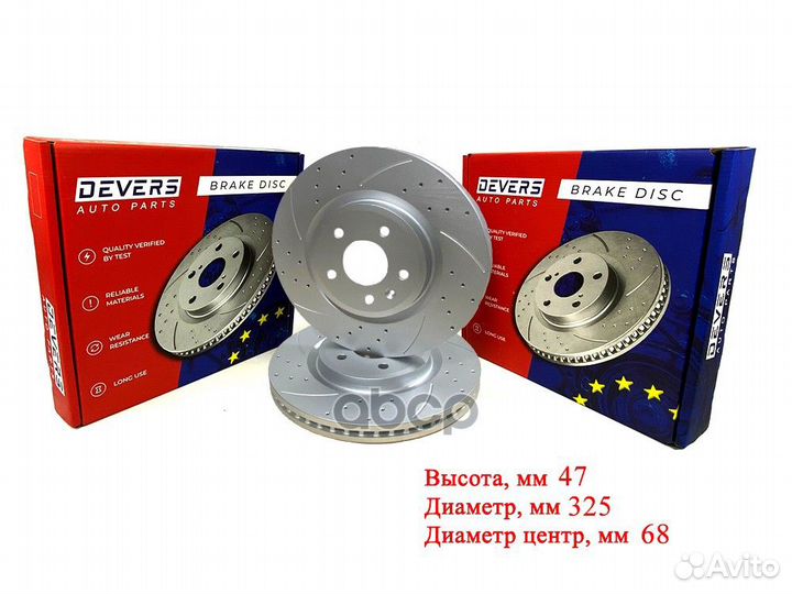 Диск тормозной передний перфорированный ford ex