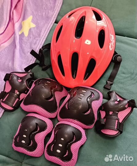 Детский шлем и защита для роликов, скейта
