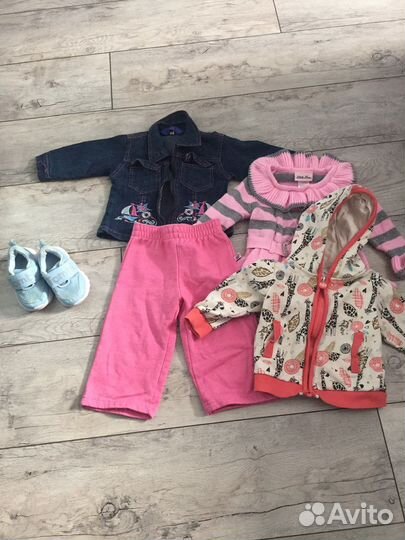 Вещи пакетом для девочки 80 размер