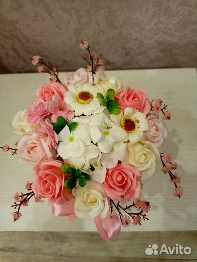 Букет цветов из мыла