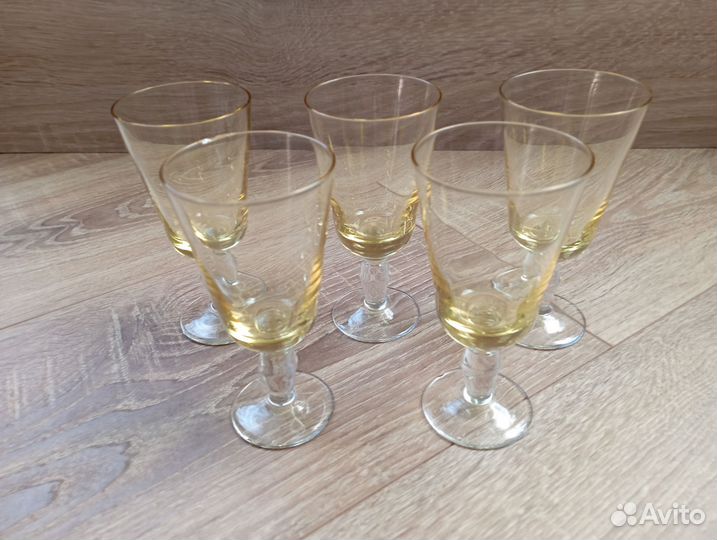 Фужеры цветное стекло СССР