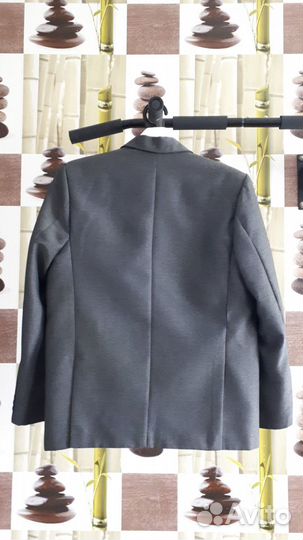 Пиджак и рубашка белая для мальчика 155