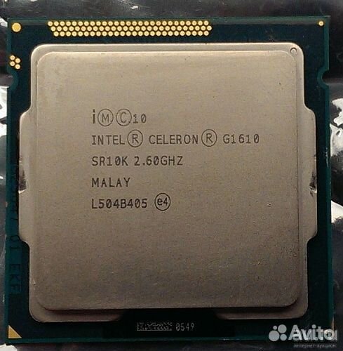 Процессор celeron g1610