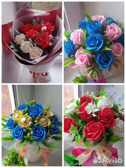 Мыльные розы букеты