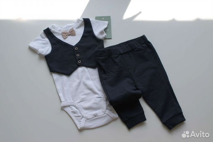 H&M Костюм боди штанишки для мальчика