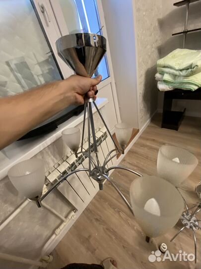 Люстра подвесная потолочная бу