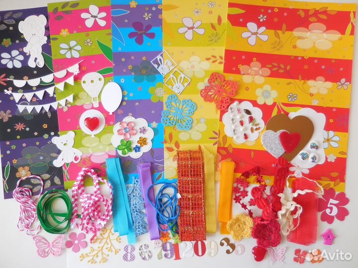 Разные наборы для создания открыток. Скрапбукинг