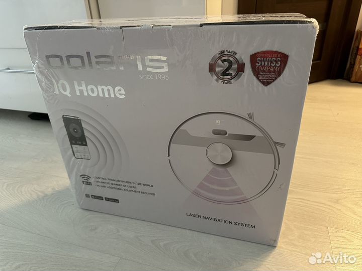 Робот-пылесос Polaris pvcr 6001 IQ Home Aqua белый