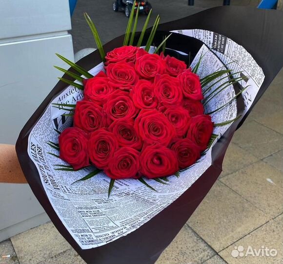Доставка Красных Свежих Роз. Цветы. Букеты