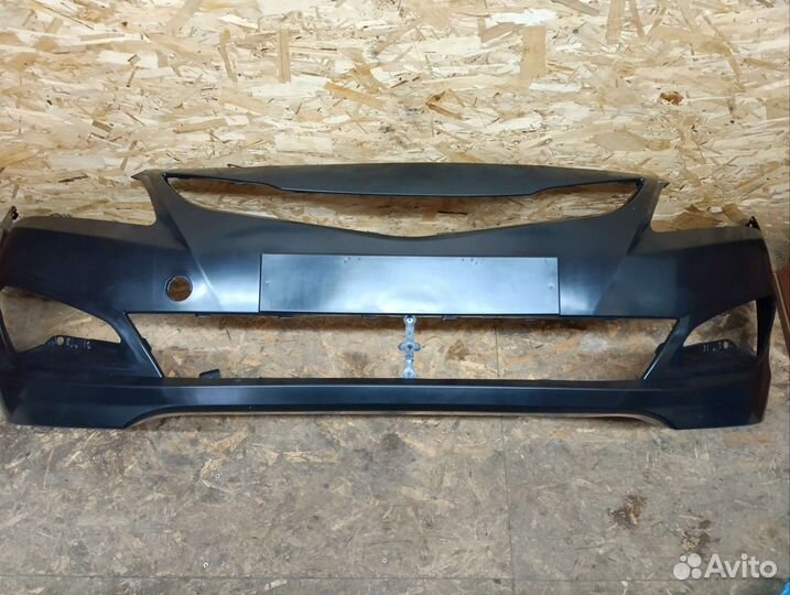 Бампер передний Hyundai Solaris 14-17 рестайлинг