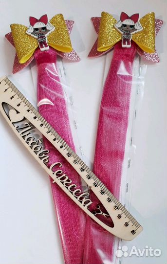 Заколочки с куклами Лол и локонами