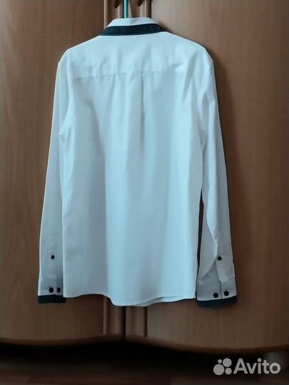 Рубашка новая белая для мальчика Остин р. 146