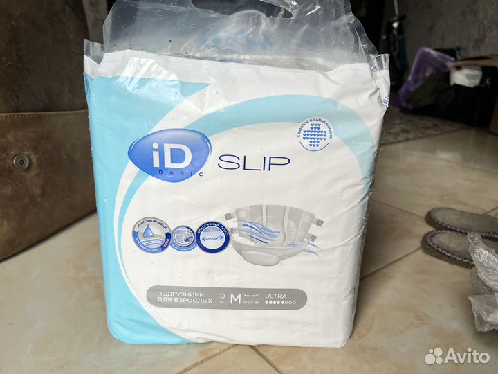 Подгузники для взрослых İD basic slip M. Новые