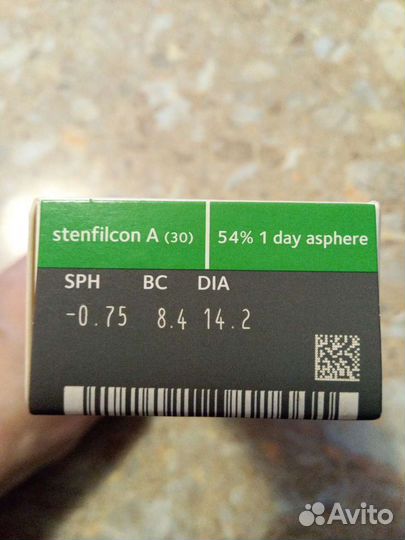 Линзы контактные -0,75