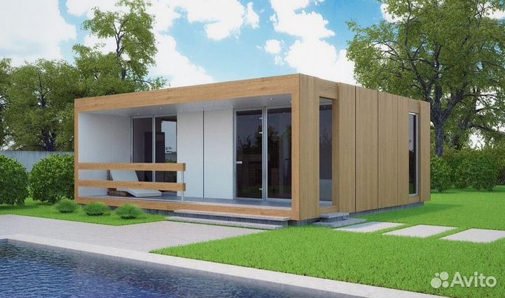 Производство модульных и каркасных домов в цеху