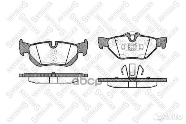 1156 000-SX 1145 00 колодки дисковые з BMW E8