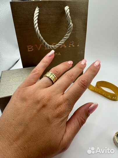 Золотое кольцо bulgari585