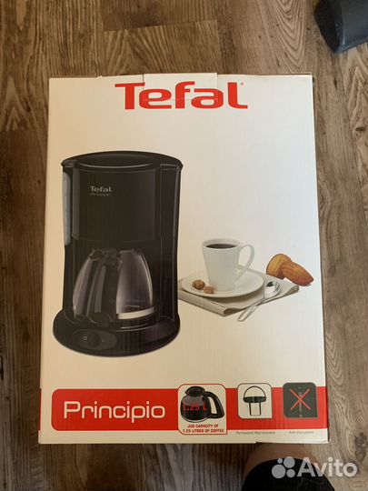 Новая Кофеварка капельная tefal Principio