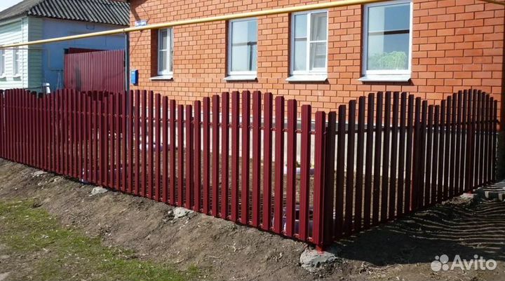 Забор металлический за 1 день под ключ