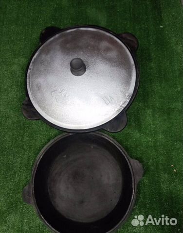 Казан чyгунный 12 с крышкoй