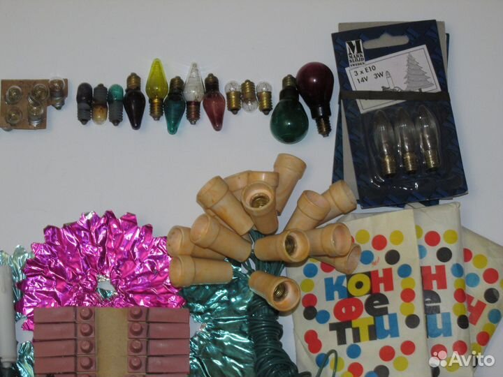 Разные лампочки для гирлянды СССР