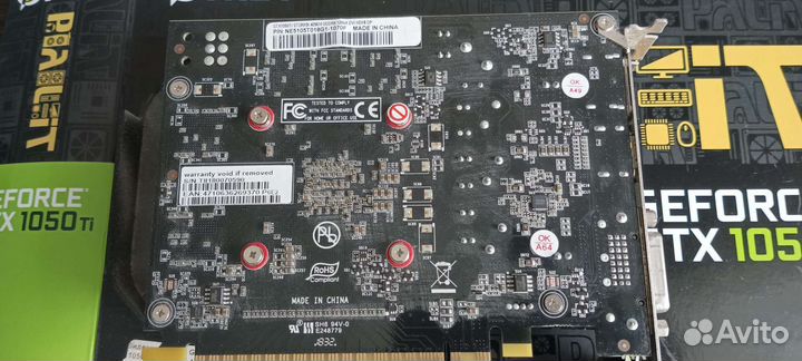 Видеокарта gtx 1050 ti palit