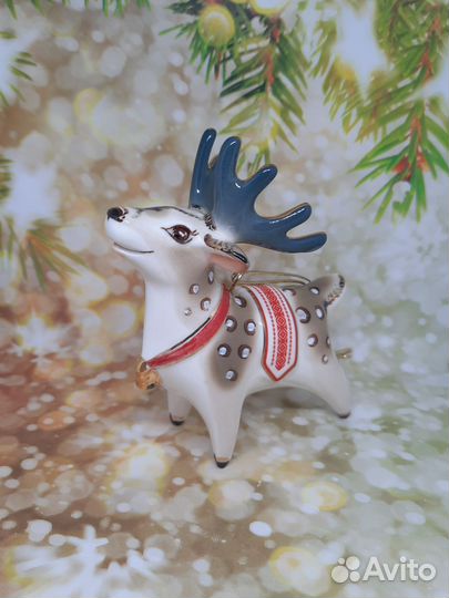 Елочные игрушки фарфор