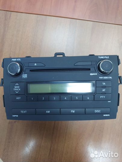 Toyota Corolla E150 Штатная магнитола