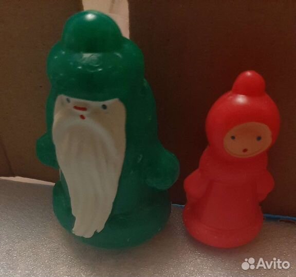 Дед мороз и снегурочка СССР мини завод Синтель